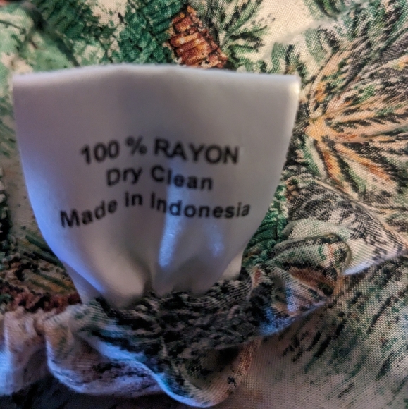 Island Planet elastic waist, Lightweight flowing Tropical Maxi Skirt Sz. M/L - Picture 3 of 13